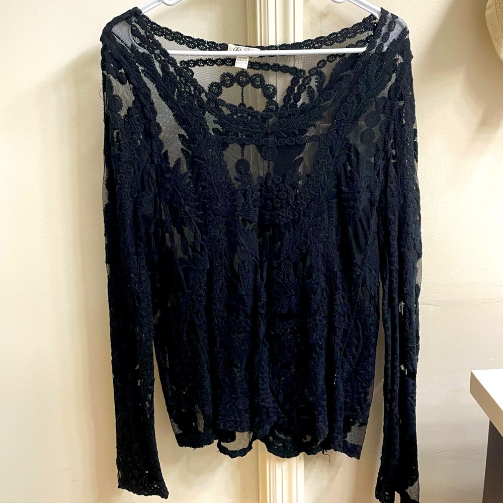 Black Long Sleeve Top